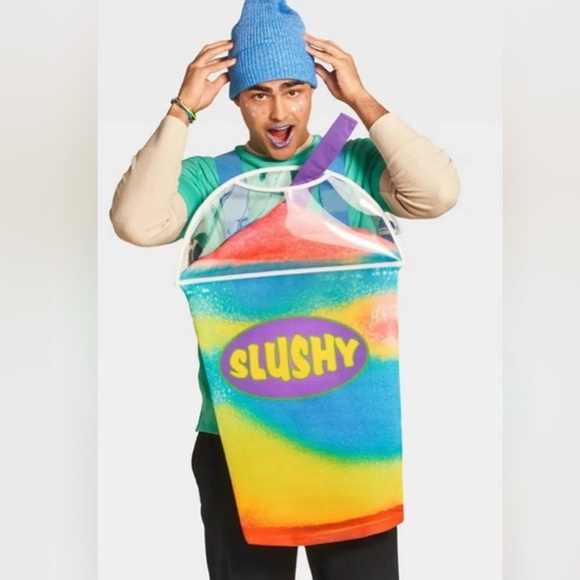 Blue Afro Wig Costume Accessory Bomber Afro Wig/Halloween Party Cosplay Costume - Picture 2 of 5